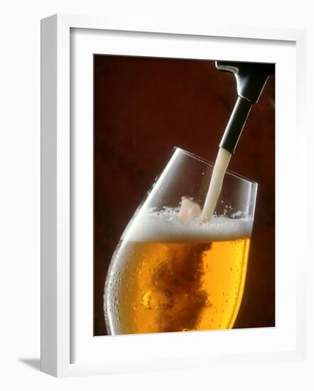 Pouring a Glass of Beer from the Tap-Jan-peter Westermann-Framed Photographic Print