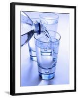 Pouring a Glass of Mineral Water-Regina Hippel-Framed Photographic Print