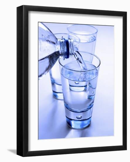 Pouring a Glass of Mineral Water-Regina Hippel-Framed Photographic Print