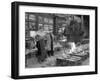 Pouring a Small Casting at Edgar Allens Steel Foundry, Sheffield, South Yorkshire, 1963-Michael Walters-Framed Photographic Print