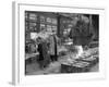 Pouring a Small Casting at Edgar Allens Steel Foundry, Sheffield, South Yorkshire, 1963-Michael Walters-Framed Photographic Print