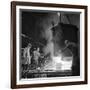 Pouring a Two Ton Casting, Osborn Hadfields Steel Founders, Sheffield, South Yorkshire, 1968-Michael Walters-Framed Photographic Print