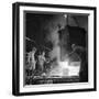 Pouring a Two Ton Casting, Osborn Hadfields Steel Founders, Sheffield, South Yorkshire, 1968-Michael Walters-Framed Photographic Print