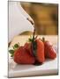 Pouring Chocolate Sauce over Fresh Strawberries-Andrew Pini-Mounted Photographic Print