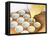 Pouring Cupcake Batter-WarrenPrice-Framed Stretched Canvas