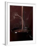 Pouring Hot Chocolate into a Cup-Armin Zogbaum-Framed Photographic Print