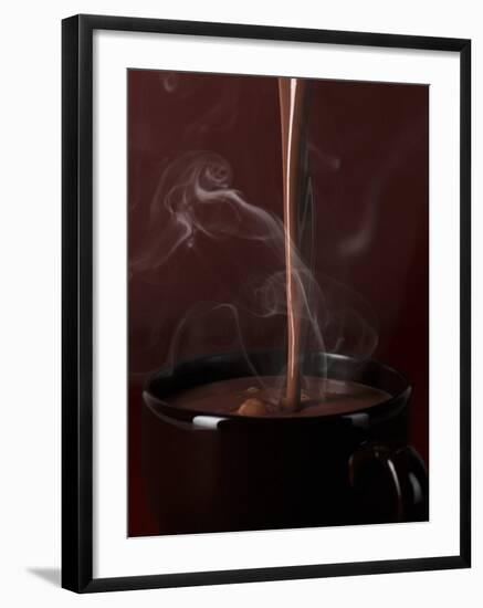 Pouring Hot Chocolate into a Cup-Armin Zogbaum-Framed Photographic Print