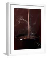 Pouring Hot Chocolate into a Cup-Armin Zogbaum-Framed Photographic Print