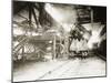 Pouring Ladle at River Rouge-null-Mounted Photographic Print