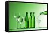 Pouring Mineral Water into Glass-Klaus Arras-Framed Stretched Canvas