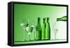 Pouring Mineral Water into Glass-Klaus Arras-Framed Stretched Canvas