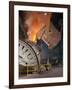 Pouring Molten Iron into a Kaldo Unit, Park Gate Iron and Steel Co, Rotherham, South Yorkshire, 196-Michael Walters-Framed Premium Photographic Print