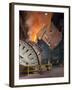 Pouring Molten Iron into a Kaldo Unit, Park Gate Iron and Steel Co, Rotherham, South Yorkshire, 196-Michael Walters-Framed Photographic Print