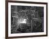 Pouring Molten Iron, Park Gate Steelworks, Rotherham, South Yorkshire, 1964-Michael Walters-Framed Photographic Print