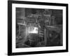 Pouring Molten Iron, Park Gate Steelworks, Rotherham, South Yorkshire, 1964-Michael Walters-Framed Photographic Print