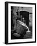 Pouring Molten Metal-Heinz Zinram-Framed Photographic Print