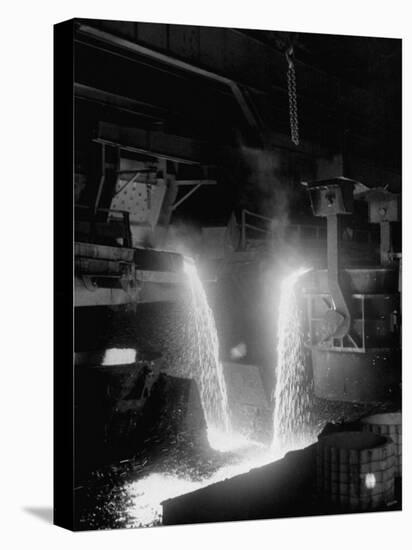 Pouring of Molten Steel-null-Stretched Canvas