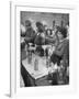 Pouring Olive Oil in Buyers' Bottles in Black Market-Alfred Eisenstaedt-Framed Photographic Print