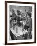 Pouring Olive Oil in Buyers' Bottles in Black Market-Alfred Eisenstaedt-Framed Photographic Print