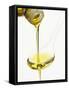 Pouring Olive Oil Over a Spoon-Marc O^ Finley-Framed Stretched Canvas