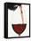 Pouring Red Wine into a Glass-null-Framed Stretched Canvas