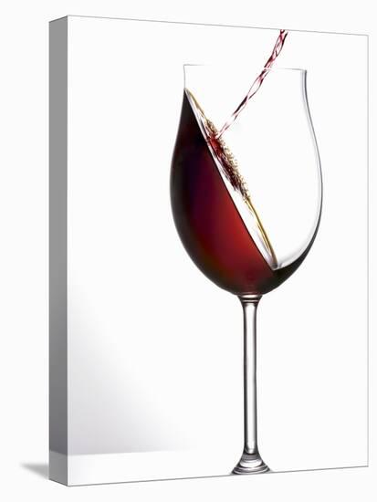 Pouring Red Wine into a Glass-Andreas Wegelin-Stretched Canvas