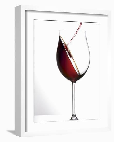 Pouring Red Wine into a Glass-Andreas Wegelin-Framed Photographic Print