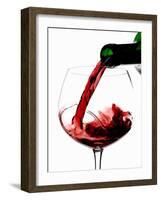 Pouring Red Wine into a Glass-Foodcollection-Framed Photographic Print