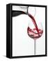 Pouring Red Wine into Glass from Carafe-Kröger & Gross-Framed Stretched Canvas