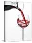 Pouring Red Wine into Glass from Carafe-Kröger & Gross-Stretched Canvas