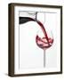 Pouring Red Wine into Glass from Carafe-Kröger & Gross-Framed Premium Photographic Print