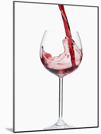 Pouring Red Wine into Glass-Kr?ger & Gross-Mounted Photographic Print