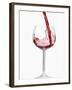 Pouring Red Wine into Glass-Kr?ger & Gross-Framed Photographic Print