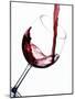 Pouring Red Wine into Wine Glass-Steve Lupton-Mounted Photographic Print