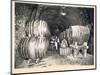 Pouring the Wine into the Barrels, from 'Le France Vinicole', Pub. by Moet and Chandon, Epernay-E.M. Choque-Mounted Giclee Print