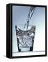 Pouring Water into a Glass-Bodo A^ Schieren-Framed Stretched Canvas