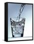 Pouring Water into a Glass-Bodo A^ Schieren-Framed Stretched Canvas