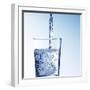 Pouring Water into a Glass-Kai Schwabe-Framed Photographic Print