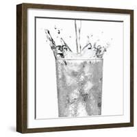 Pouring Water into a Glass-Paul Williams-Framed Photographic Print