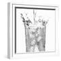 Pouring Water into a Glass-Paul Williams-Framed Photographic Print