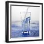 Pouring Water into Glass-Alexander Feig-Framed Photographic Print