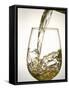 Pouring White Wine-Jean Gillis-Framed Stretched Canvas