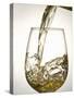 Pouring White Wine-Jean Gillis-Stretched Canvas