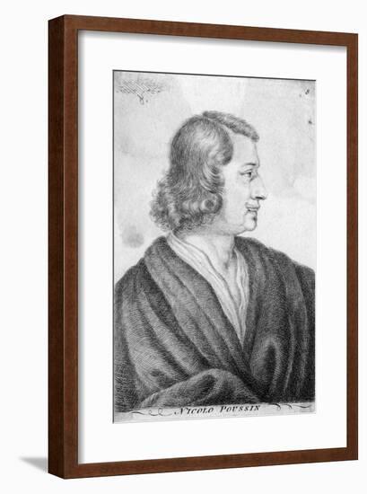 Poussin Profile-null-Framed Art Print