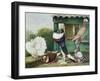 Pouter Pigeons-James E. Bourhill-Framed Giclee Print