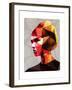 Pouting Girl With Hair Clip-Enrico Varrasso-Framed Art Print