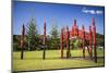 Pouwhenua (Maori Totem Poles Telling a Story), Waitangi Treaty Grounds, Bay of Islands-Matthew Williams-Ellis-Mounted Photographic Print