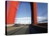 Pov Driving across the Golden Gate Bridge, California, United States of America, North America-Gavin Hellier-Stretched Canvas