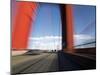 Pov Driving across the Golden Gate Bridge, California, United States of America, North America-Gavin Hellier-Mounted Photographic Print