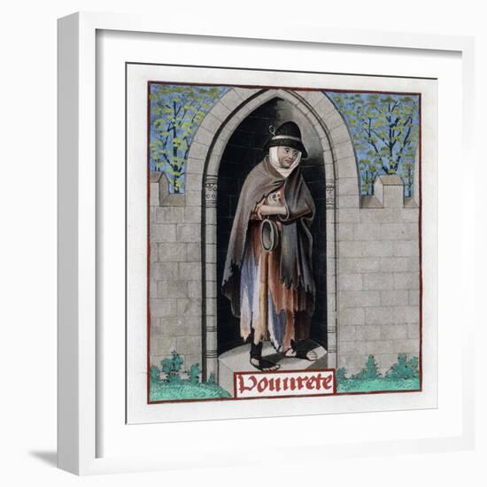 Poverty, C1480-Henry Shaw-Framed Giclee Print